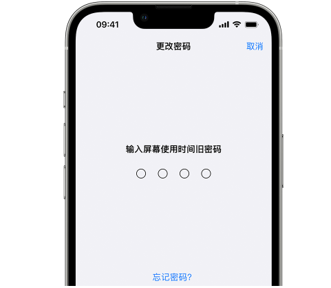 海门iPhone屏幕维修分享iPhone屏幕使用时间密码忘记了怎么办 