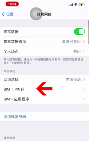 海门苹果14维修网分享如何给iPhone14的SIM卡设置密码 